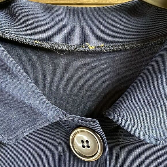 Notations Ladies Navy Blue 3 Button Babydoll Style Blouse, See Description - Picture 4 of 6